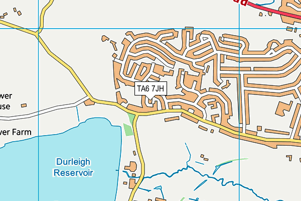 TA6 7JH map - OS VectorMap District (Ordnance Survey) TA6 7JH map - OS VectorMap District (Ordnance Survey)