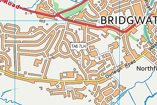 TA6 7LH map - OS VectorMap District (Ordnance Survey) TA6 7LH map - OS VectorMap District (Ordnance Survey)