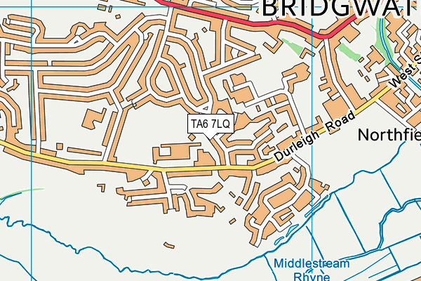 TA6 7LQ map - OS VectorMap District (Ordnance Survey) TA6 7LQ map - OS VectorMap District (Ordnance Survey)