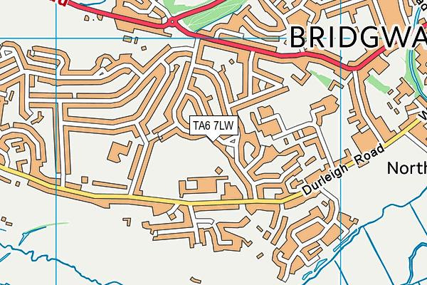 TA6 7LW map - OS VectorMap District (Ordnance Survey) TA6 7LW map - OS VectorMap District (Ordnance Survey)