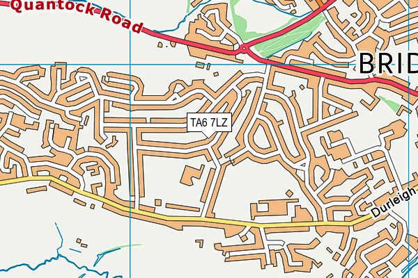 TA6 7LZ map - OS VectorMap District (Ordnance Survey) TA6 7LZ map - OS VectorMap District (Ordnance Survey)