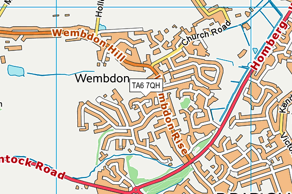 TA6 7QH map - OS VectorMap District (Ordnance Survey) TA6 7QH map - OS VectorMap District (Ordnance Survey)