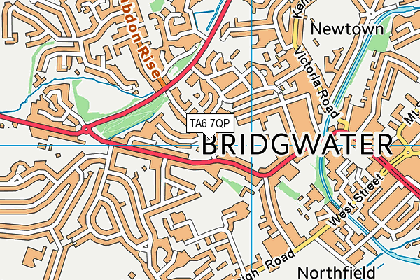 TA6 7QP map - OS VectorMap District (Ordnance Survey) TA6 7QP map - OS VectorMap District (Ordnance Survey)