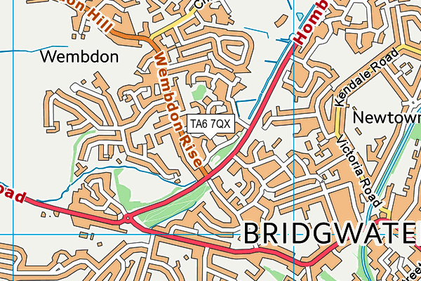 TA6 7QX map - OS VectorMap District (Ordnance Survey) TA6 7QX map - OS VectorMap District (Ordnance Survey)