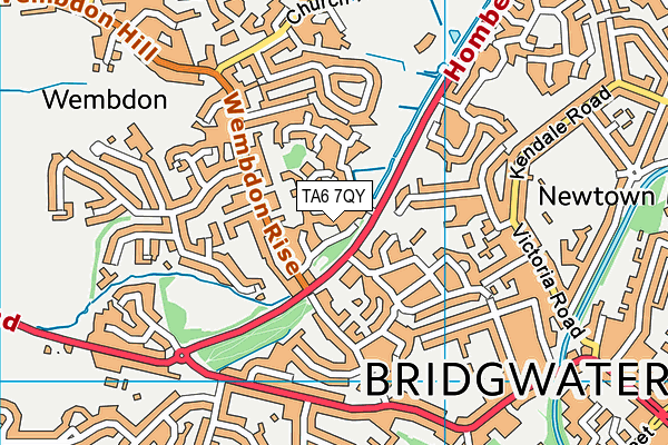 TA6 7QY map - OS VectorMap District (Ordnance Survey) TA6 7QY map - OS VectorMap District (Ordnance Survey)