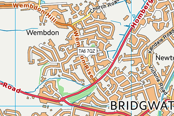 TA6 7QZ map - OS VectorMap District (Ordnance Survey)