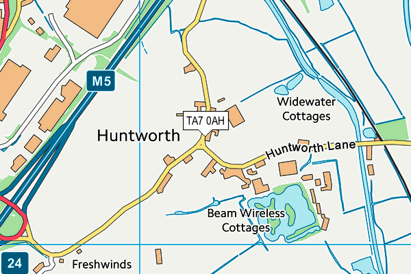 TA7 0AH map - OS VectorMap District (Ordnance Survey) TA7 0AH map - OS VectorMap District (Ordnance Survey)