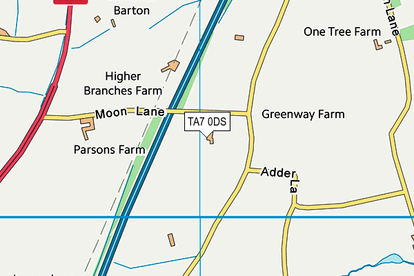 TA7 0DS map - OS VectorMap District (Ordnance Survey) TA7 0DS map - OS VectorMap District (Ordnance Survey)