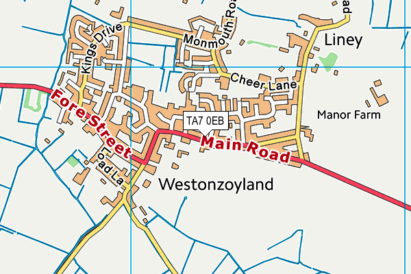 TA7 0EB map - OS VectorMap District (Ordnance Survey) TA7 0EB map - OS VectorMap District (Ordnance Survey)