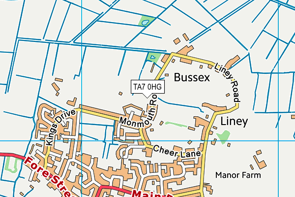 TA7 0HG map - OS VectorMap District (Ordnance Survey) TA7 0HG map - OS VectorMap District (Ordnance Survey)