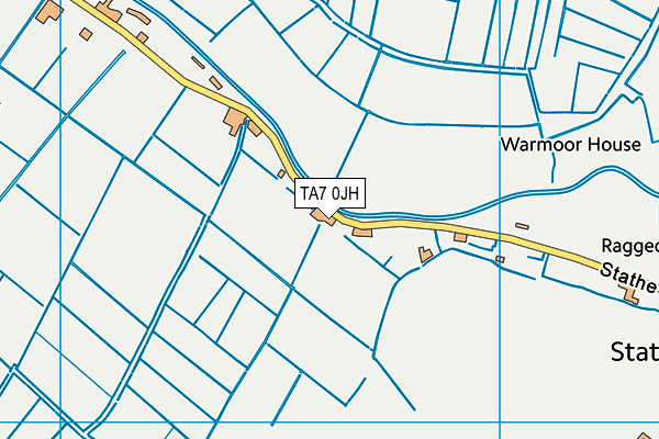 TA7 0JH map - OS VectorMap District (Ordnance Survey)