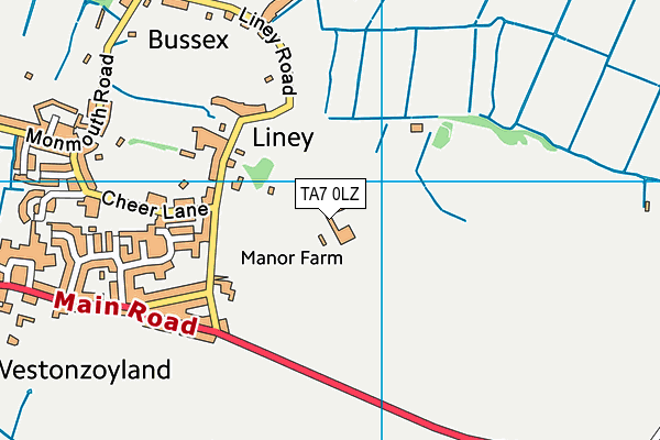 TA7 0LZ map - OS VectorMap District (Ordnance Survey) TA7 0LZ map - OS VectorMap District (Ordnance Survey)