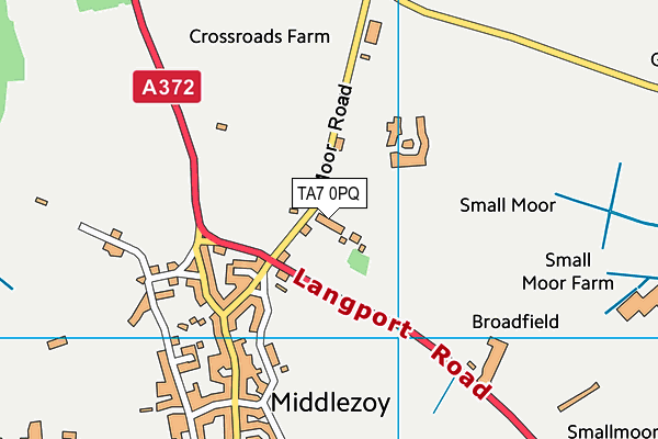 TA7 0PQ map - OS VectorMap District (Ordnance Survey) TA7 0PQ map - OS VectorMap District (Ordnance Survey)