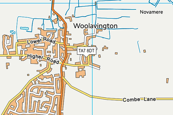 TA7 8DT map - OS VectorMap District (Ordnance Survey) TA7 8DT map - OS VectorMap District (Ordnance Survey)