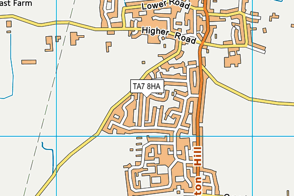 TA7 8HA map - OS VectorMap District (Ordnance Survey) TA7 8HA map - OS VectorMap District (Ordnance Survey)