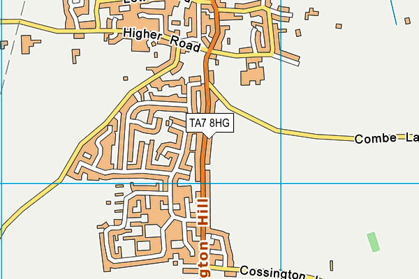 TA7 8HG map - OS VectorMap District (Ordnance Survey) TA7 8HG map - OS VectorMap District (Ordnance Survey)