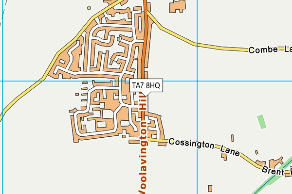 TA7 8HQ map - OS VectorMap District (Ordnance Survey) TA7 8HQ map - OS VectorMap District (Ordnance Survey)