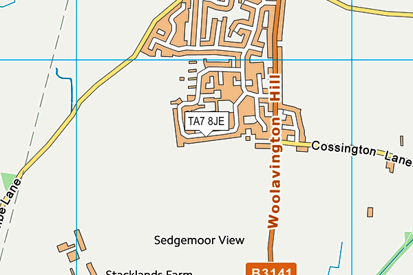 TA7 8JE map - OS VectorMap District (Ordnance Survey) TA7 8JE map - OS VectorMap District (Ordnance Survey)