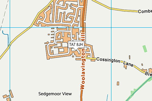 TA7 8JH map - OS VectorMap District (Ordnance Survey) TA7 8JH map - OS VectorMap District (Ordnance Survey)