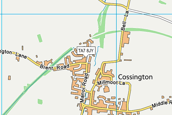 TA7 8JY map - OS VectorMap District (Ordnance Survey) TA7 8JY map - OS VectorMap District (Ordnance Survey)