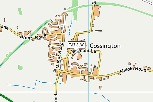 TA7 8LW map - OS VectorMap District (Ordnance Survey) TA7 8LW map - OS VectorMap District (Ordnance Survey)