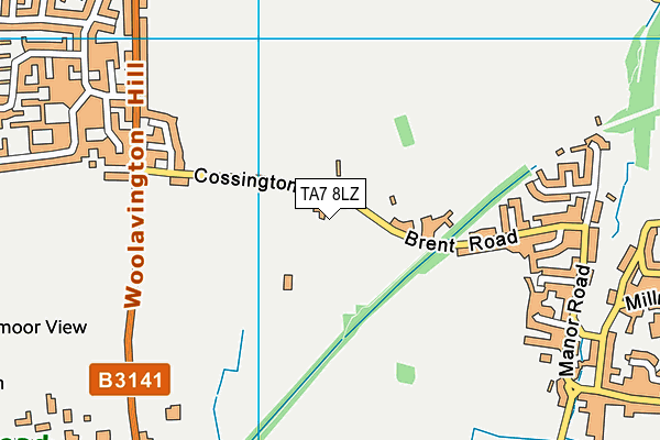 TA7 8LZ map - OS VectorMap District (Ordnance Survey) TA7 8LZ map - OS VectorMap District (Ordnance Survey)