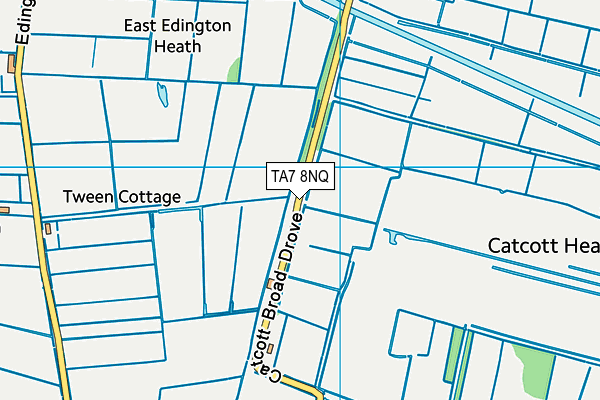 TA7 8NQ map - OS VectorMap District (Ordnance Survey)