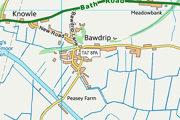 TA7 8PA map - OS VectorMap District (Ordnance Survey) TA7 8PA map - OS VectorMap District (Ordnance Survey)