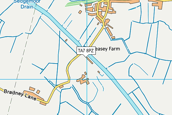 TA7 8PZ map - OS VectorMap District (Ordnance Survey) TA7 8PZ map - OS VectorMap District (Ordnance Survey)