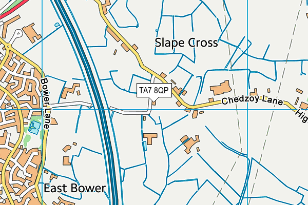 TA7 8QP map - OS VectorMap District (Ordnance Survey) TA7 8QP map - OS VectorMap District (Ordnance Survey)