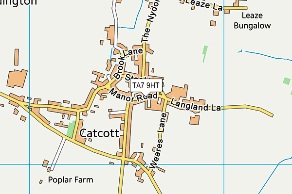 TA7 9HT map - OS VectorMap District (Ordnance Survey) TA7 9HT map - OS VectorMap District (Ordnance Survey)
