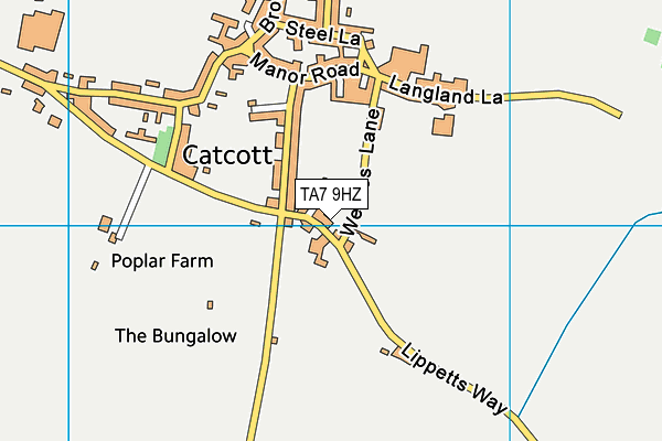 TA7 9HZ map - OS VectorMap District (Ordnance Survey) TA7 9HZ map - OS VectorMap District (Ordnance Survey)