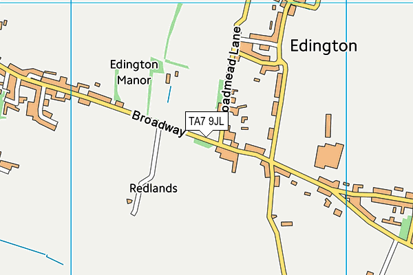 TA7 9JL map - OS VectorMap District (Ordnance Survey) TA7 9JL map - OS VectorMap District (Ordnance Survey)