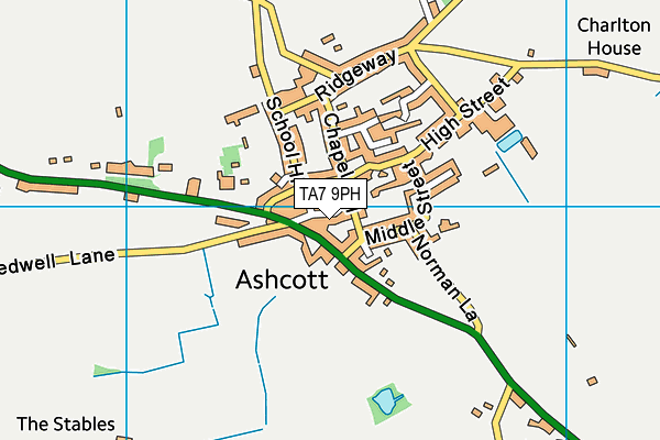 TA7 9PH map - OS VectorMap District (Ordnance Survey) TA7 9PH map - OS VectorMap District (Ordnance Survey)