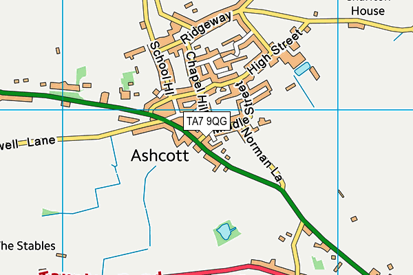 TA7 9QG map - OS VectorMap District (Ordnance Survey) TA7 9QG map - OS VectorMap District (Ordnance Survey)