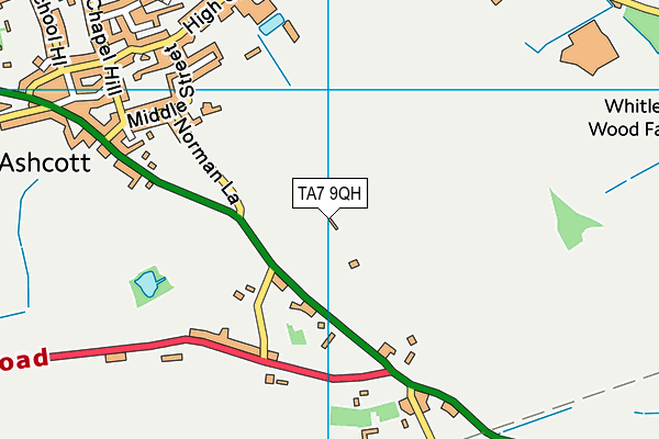 TA7 9QH map - OS VectorMap District (Ordnance Survey) TA7 9QH map - OS VectorMap District (Ordnance Survey)