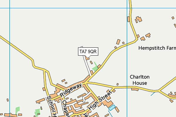 TA7 9QR map - OS VectorMap District (Ordnance Survey) TA7 9QR map - OS VectorMap District (Ordnance Survey)