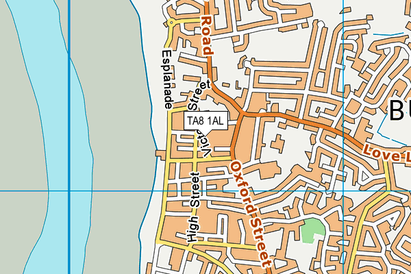 TA8 1AL map - OS VectorMap District (Ordnance Survey) TA8 1AL map - OS VectorMap District (Ordnance Survey)