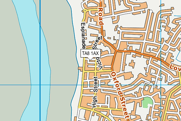 TA8 1AX map - OS VectorMap District (Ordnance Survey) TA8 1AX map - OS VectorMap District (Ordnance Survey)