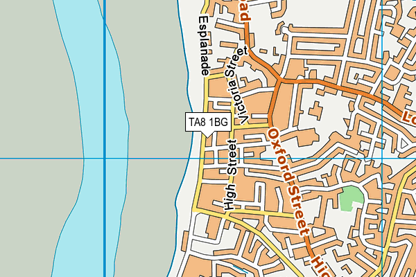 TA8 1BG map - OS VectorMap District (Ordnance Survey) TA8 1BG map - OS VectorMap District (Ordnance Survey)