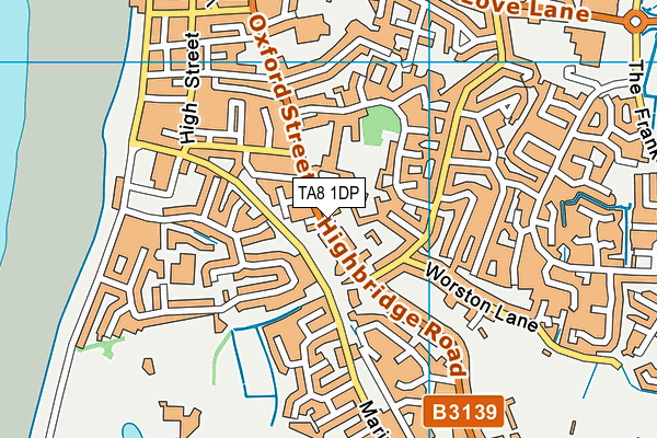 TA8 1DP map - OS VectorMap District (Ordnance Survey) TA8 1DP map - OS VectorMap District (Ordnance Survey)
