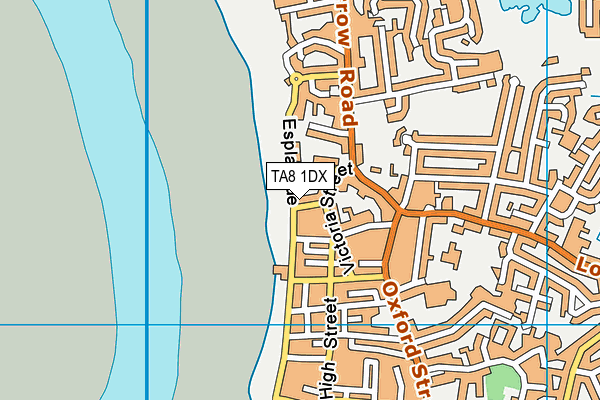 TA8 1DX map - OS VectorMap District (Ordnance Survey) TA8 1DX map - OS VectorMap District (Ordnance Survey)