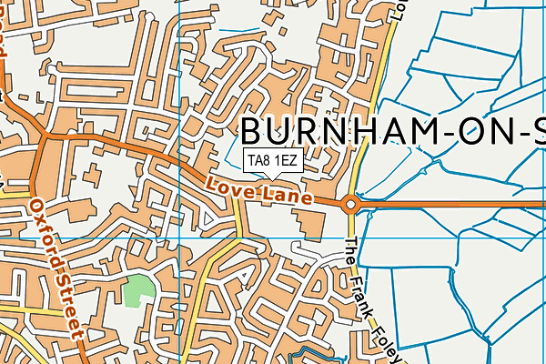 TA8 1EZ map - OS VectorMap District (Ordnance Survey) TA8 1EZ map - OS VectorMap District (Ordnance Survey)