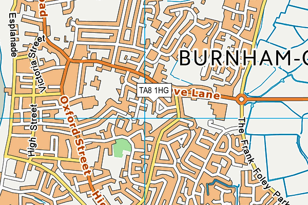 TA8 1HG map - OS VectorMap District (Ordnance Survey) TA8 1HG map - OS VectorMap District (Ordnance Survey)