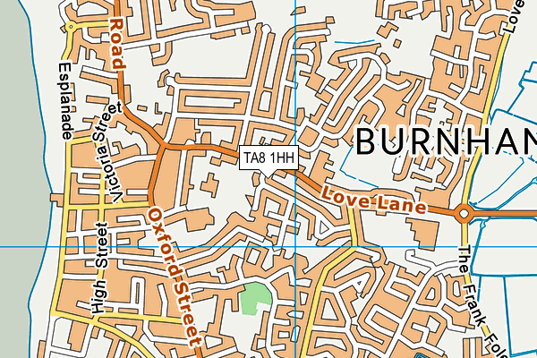 TA8 1HH map - OS VectorMap District (Ordnance Survey)
