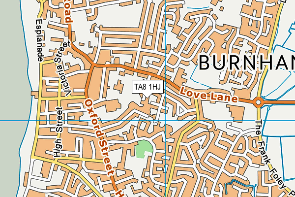 TA8 1HJ map - OS VectorMap District (Ordnance Survey) TA8 1HJ map - OS VectorMap District (Ordnance Survey)
