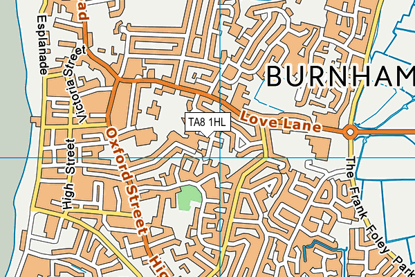 TA8 1HL map - OS VectorMap District (Ordnance Survey) TA8 1HL map - OS VectorMap District (Ordnance Survey)