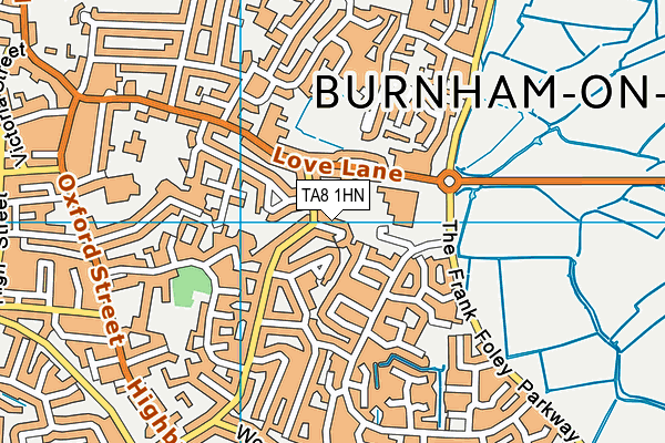 TA8 1HN map - OS VectorMap District (Ordnance Survey) TA8 1HN map - OS VectorMap District (Ordnance Survey)