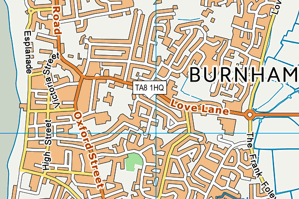 TA8 1HQ map - OS VectorMap District (Ordnance Survey) TA8 1HQ map - OS VectorMap District (Ordnance Survey)