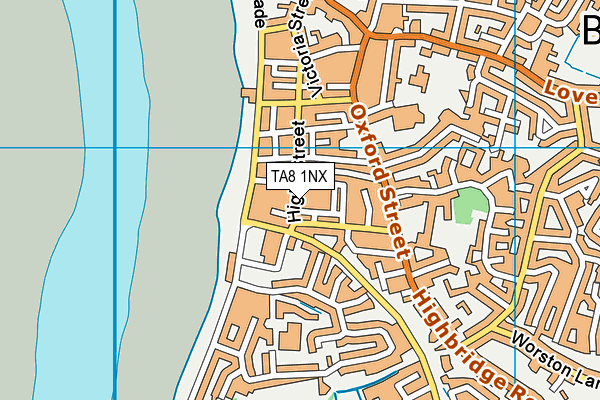 TA8 1NX map - OS VectorMap District (Ordnance Survey)
